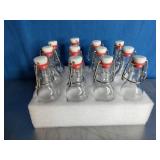 12 Pack 4oz Swing Top Glass Bottles