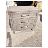 Riverside Furniture Vogue 7 Drawer Dresser and Nightstand in Gray Wash