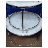 Round nesting COCKTAIL TABLES and Round END TABLE