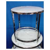 Round nesting COCKTAIL TABLES and Round END TABLE