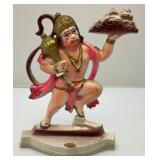Vintage Very RARE 7" Brass Statue Of Lord Hanuman A Hindu Deity Of Strength, Devotion And Loyalty