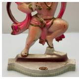 Vintage Very RARE 7" Brass Statue Of Lord Hanuman A Hindu Deity Of Strength, Devotion And Loyalty