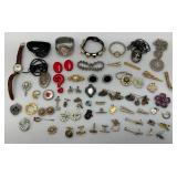 Misc. Vintage Costume Jewelry, Watches And More