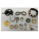 Misc. Vintage Costume Jewelry, Watches And More