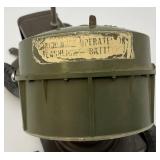 Vintage LUMAR MARX Pressed Steel U.S. Army Spotlight (Needs Cleaning In Battery Box And Bulb)