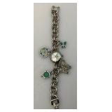 Vintage Disney Brand Tinkerball Charm Bracelet Watch (NIB) Need Battery