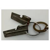 Misc. Wartime Military Collectibles Including Patches, Medals, Soldiers Pocket Cribbage Board, Trench Art Ring & More