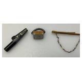 Misc. Wartime Military Collectibles Including Patches, Medals, Soldiers Pocket Cribbage Board, Trench Art Ring & More