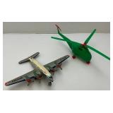 Vintage Tin Litho Friction PAN American World Airways Plane (Missing Tail Piece And 1950 Vintage Tin Litho Friction PAN American World Airways Plane (Missing Tail Piece And 1950