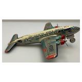 Vintage Tin Litho Friction PAN American World Airways Plane (Missing Tail Piece And 1950 Vintage Tin Litho Friction PAN American World Airways Plane (Missing Tail Piece And 1950