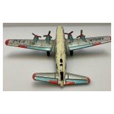 Vintage Tin Litho Friction PAN American World Airways Plane (Missing Tail Piece And 1950 Vintage Tin Litho Friction PAN American World Airways Plane (Missing Tail Piece And 1950
