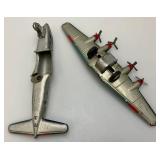 Vintage Tin Litho Friction PAN American World Airways Plane (Missing Tail Piece And 1950 Vintage Tin Litho Friction PAN American World Airways Plane (Missing Tail Piece And 1950