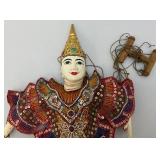 Vintage Indonesian Puppet Marionette Hanging Ceramic Puppet (Needs Strings Retied) Vintage Indonesian Puppet Marionette Hanging Ceramic Puppet (Needs Strings Retied)