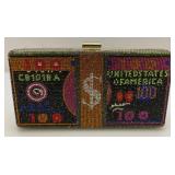 Letode Womens 100 Dollar Money Clutch Rhinestone Clutch Purse Letode Womens 100 Dollar Money Clutch Rhinestone Clutch Purse