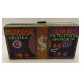 Letode Womens 100 Dollar Money Clutch Rhinestone Clutch Purse Letode Womens 100 Dollar Money Clutch Rhinestone Clutch Purse
