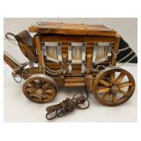Vintage Wooden Western Covered Wagon TV Lamp Works 22 1/2" L x 9 1/2" H x 10 1/2" W Vintage Wooden Western Covered Wagon TV Lamp Works 22 1/2" L x 9 1/2" H x 10 1/2" W
