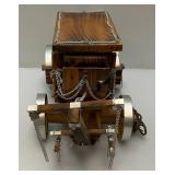 Vintage Wooden Western Covered Wagon TV Lamp Works 22 1/2" L x 9 1/2" H x 10 1/2" W Vintage Wooden Western Covered Wagon TV Lamp Works 22 1/2" L x 9 1/2" H x 10 1/2" W