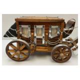 Vintage Wooden Western Covered Wagon TV Lamp Works 22 1/2" L x 9 1/2" H x 10 1/2" W Vintage Wooden Western Covered Wagon TV Lamp Works 22 1/2" L x 9 1/2" H x 10 1/2" W