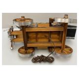 Vintage Wooden Western Covered Wagon TV Lamp Works 22 1/2" L x 9 1/2" H x 10 1/2" W Vintage Wooden Western Covered Wagon TV Lamp Works 22 1/2" L x 9 1/2" H x 10 1/2" W