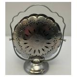 Collectible Vintage Aluminum Folding Candy Serving Tray 3 Teir Dish W/Handle Collectible Vintage Aluminum Folding Candy Serving Tray 3 Teir Dish W/Handle