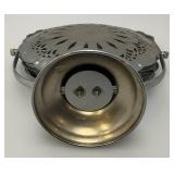 Collectible Vintage Aluminum Folding Candy Serving Tray 3 Teir Dish W/Handle Collectible Vintage Aluminum Folding Candy Serving Tray 3 Teir Dish W/Handle