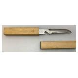 Vintage Japanese Floating Fishing Knives And Sharpening Stone Vintage Japanese Floating Fishing Knives And Sharpening Stone
