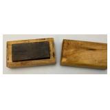 Vintage Japanese Floating Fishing Knives And Sharpening Stone Vintage Japanese Floating Fishing Knives And Sharpening Stone
