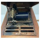 Antique Edison Amberola 30 Cylinder Record Player Phonograph With Blue Spindle (Cranks And Spins) Needs Clean Up Antique Edison Amberola 30 Cylinder Record Player Phonograph With Blue Spindle (Cranks And Spins) Needs Clean Up
