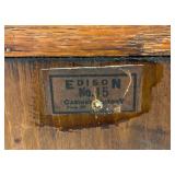 Antique Edison Amberola 30 Cylinder Record Player Phonograph With Blue Spindle (Cranks And Spins) Needs Clean Up Antique Edison Amberola 30 Cylinder Record Player Phonograph With Blue Spindle (Cranks And Spins) Needs Clean Up