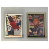 1984 Donruss Kirby Pucket Rookie Card And Michael Jordon Baseball Card (Both In Protective Sleeves) 1984 Donruss Kirby Pucket Rookie Card And Michael Jordon Baseball Card (Both In Protective Sleeves)