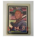 1984 Donruss Kirby Pucket Rookie Card And Michael Jordon Baseball Card (Both In Protective Sleeves) 1984 Donruss Kirby Pucket Rookie Card And Michael Jordon Baseball Card (Both In Protective Sleeves)