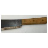 VERY RARE Machete (Only One We Know Of) 10" Blade 3" Prong VERY RARE Machete (Only One We Know Of) 10" Blade 3" Prong
