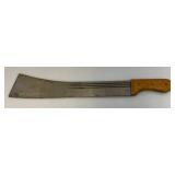 Vintage Czechoslovakian Crocodile Machete Marked On Blade 18" Blade With Blood Grooves Vintage Czechoslovakian Crocodile Machete Marked On Blade 18" Blade With Blood Grooves