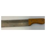 Vintage Czechoslovakian Crocodile Machete Marked On Blade 18" Blade With Blood Grooves Vintage Czechoslovakian Crocodile Machete Marked On Blade 18" Blade With Blood Grooves
