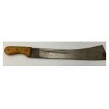 Vintage Czechoslovakian Crocodile Machete Marked On Blade 18" Blade With Blood Grooves Vintage Czechoslovakian Crocodile Machete Marked On Blade 18" Blade With Blood Grooves
