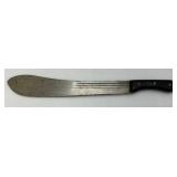 WWII Martindale Brand 335F Jungle Machete Made In Birmingham England Marked On Blade With Alligator Art 16" Blade With Blood Groove WWII Martindale Brand 335F Jungle Machete Made In Birmingham England Marked On Blade With Alligator Art 16" Blade With Blood Groove