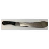WWII Martindale Brand 335F Jungle Machete Made In Birmingham England Marked On Blade With Alligator Art 16" Blade With Blood Groove WWII Martindale Brand 335F Jungle Machete Made In Birmingham England Marked On Blade With Alligator Art 16" Blade With Blood Groove