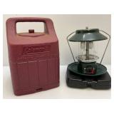 Coleman Lantern With Plastic Carrying Case And Aluminum Funnnel Coleman Lantern With Plastic Carrying Case And Aluminum Funnnel
