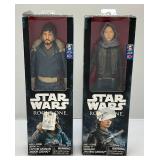STAR WARS 12" Rogue One Action Figures Including Captain Cassian Andor (Jedha) & Sergeant Jyn Erso (Jedha) (NIB) Boxes Have Shelf Wear STAR WARS 12" Rogue One Action Figures Including Captain Cassian Andor (Jedha) & Sergeant Jyn Erso (Jedha) (NIB) Boxes Have Shelf Wear