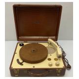 Vintage Hudson Record Player In Original Case Vintage Hudson Record Player In Original Case