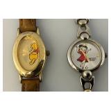 Three Collectible Vintage Womens Cartoon Character Watches Including Betty Boop, Minnie Mouse & Pooh Three Collectible Vintage Womens Cartoon Character Watches Including Betty Boop, Minnie Mouse & Pooh