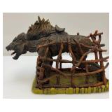 Vintage RARE Lord Of The Rings Wolf Hound With Cage 8" x 11" Vintage RARE Lord Of The Rings Wolf Hound With Cage 8" x 11"