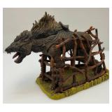 Vintage RARE Lord Of The Rings Wolf Hound With Cage 8" x 11" Vintage RARE Lord Of The Rings Wolf Hound With Cage 8" x 11"