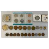 Misc. Foreign Coins And More (Some In Protective Sleeves) Misc. Foreign Coins And More (Some In Protective Sleeves)