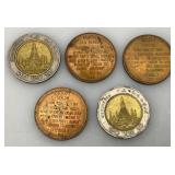 Misc. Foreign Coins And More (Some In Protective Sleeves) Misc. Foreign Coins And More (Some In Protective Sleeves)