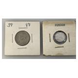 Misc. Foreign Coins And More (Some In Protective Sleeves) Misc. Foreign Coins And More (Some In Protective Sleeves)