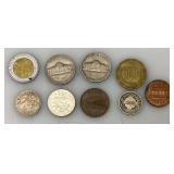 Misc. Foreign Coins And More (Some In Protective Sleeves) Misc. Foreign Coins And More (Some In Protective Sleeves)