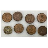 Misc. Foreign Coins And More (Some In Protective Sleeves) Misc. Foreign Coins And More (Some In Protective Sleeves)
