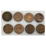 Misc. Foreign Coins And More (Some In Protective Sleeves) Misc. Foreign Coins And More (Some In Protective Sleeves)