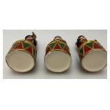 Three Vintage Kurt S. Adler Porcelain Nutcracker Trinket Boxes 6" Three Vintage Kurt S. Adler Porcelain Nutcracker Trinket Boxes 6"